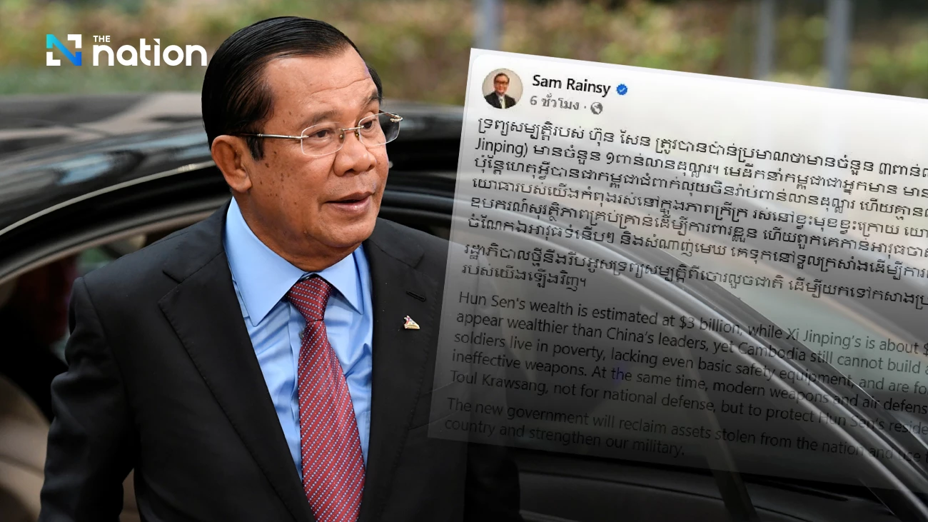 Tokoh Oposisi Kamboja: Kamboja Miskin, Militer Lemah, Tetapi Hun Sen Seorang Miliarder